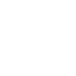 Malaysian AI square logo mark — white geometric songket-inspired emblem for dark backgrounds